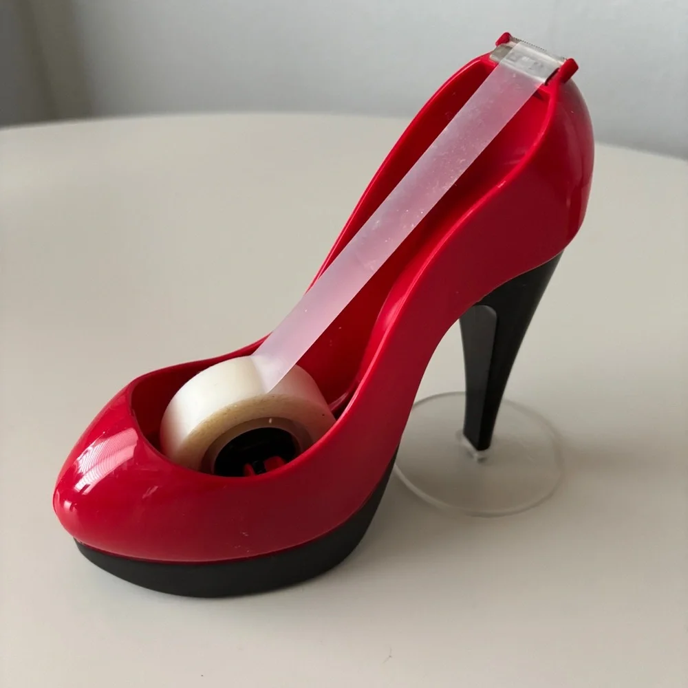 Scotch Red High Heel Tape Dispenser - Picture 3 of 5